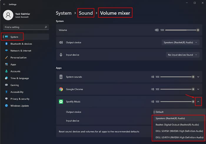 Tips Mengatur Volume Setiap Program Berjalan dan Output Device